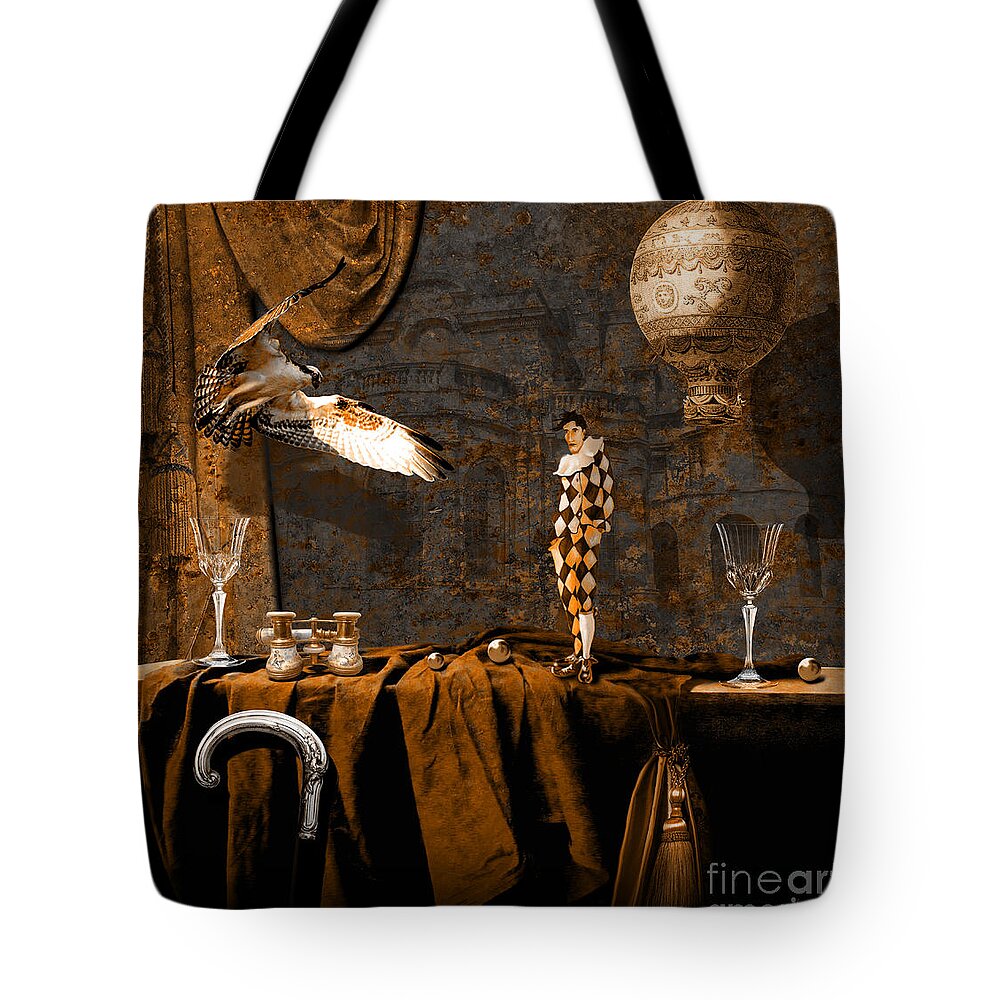 Theater Tote Bag featuring the digital art After theater by Alexa Szlavics