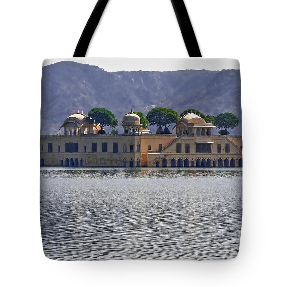Jal Mahal Tote Bag featuring the photograph Afternoon. February. Jal Mahal. by Elena Perelman