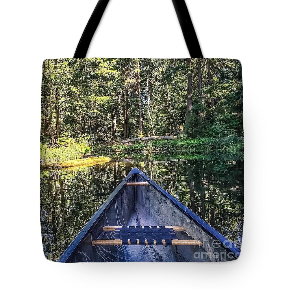 Canoeing Tote Bag featuring the photograph Afternoon Paddle by William Wyckoff