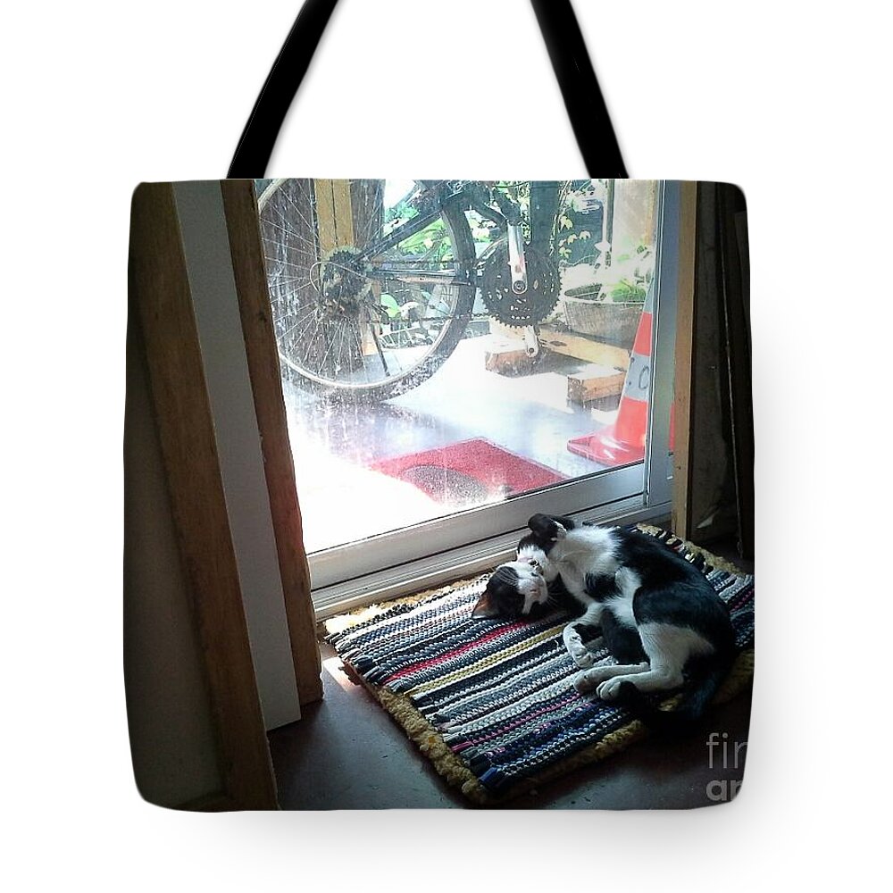 Afternoon Tote Bag featuring the photograph Afternoon Sleeping by Sukalya Chearanantana