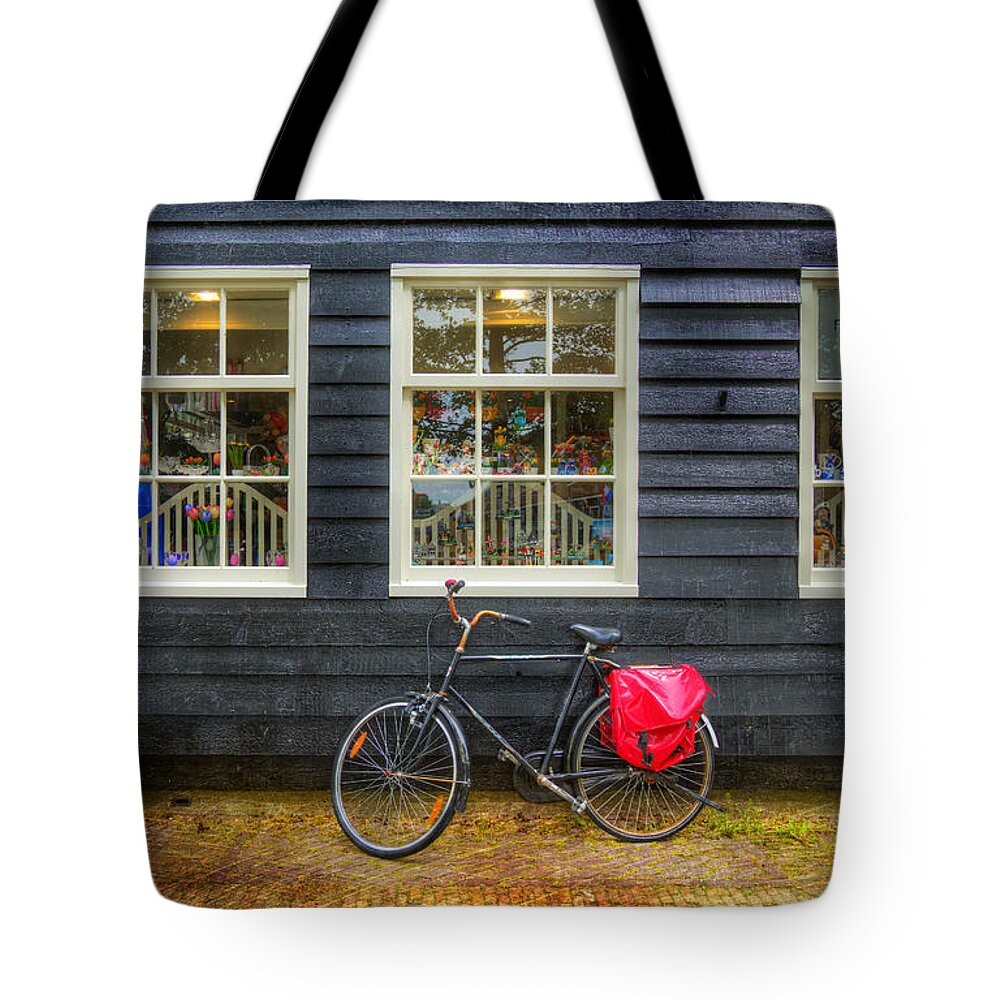 Bicycle Tote Bag featuring the photograph Agfa Film Bicycle by Craig J Satterlee