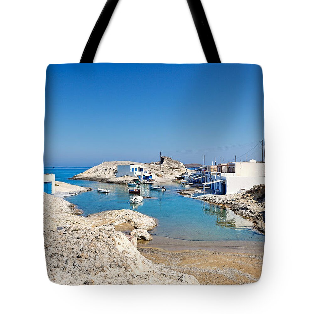 Milos Tote Bag featuring the photograph Agios Konstantinos in Milos - Greece by Constantinos Iliopoulos