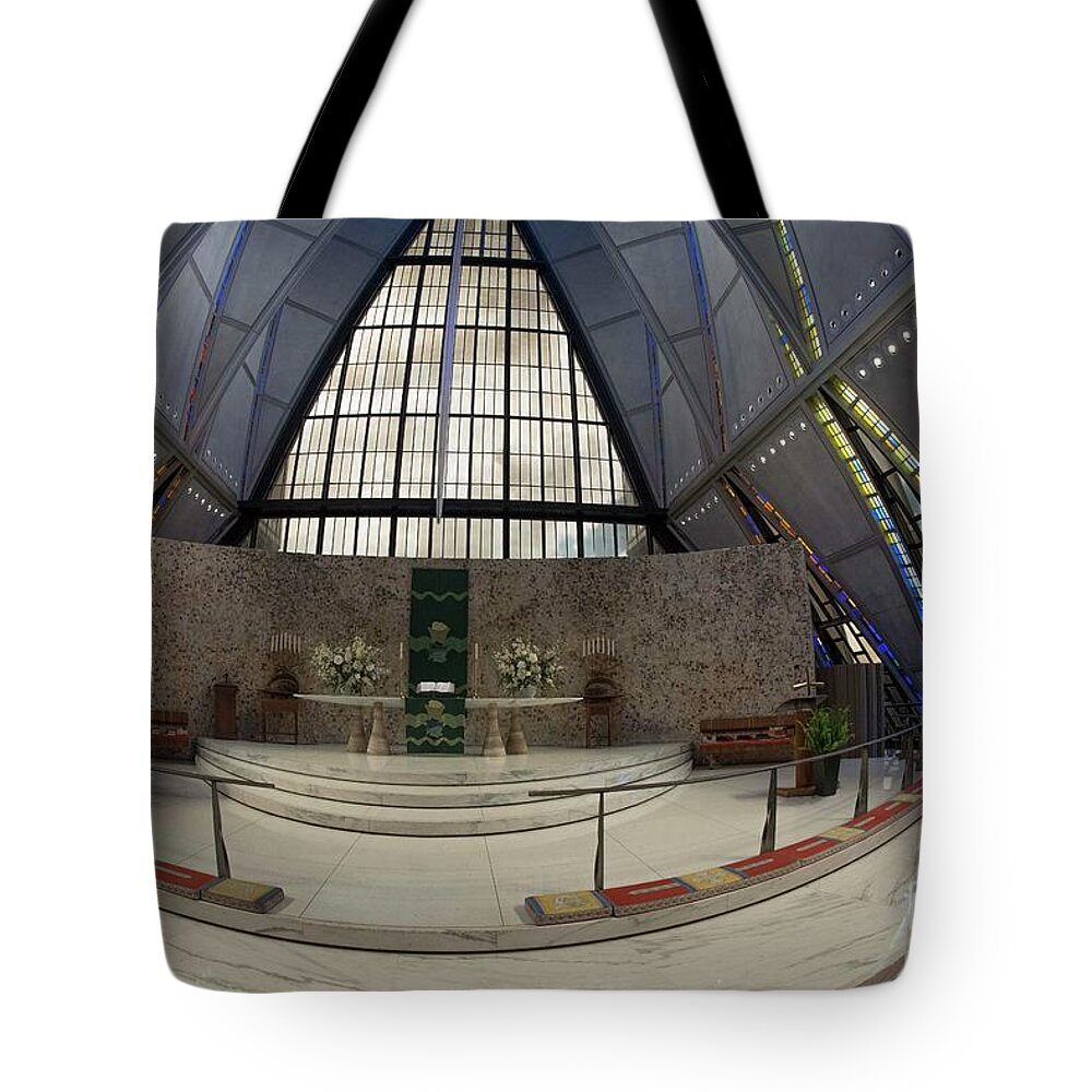 United States Tote Bag featuring the photograph Air Force Academy Chapel - IV by David Bearden