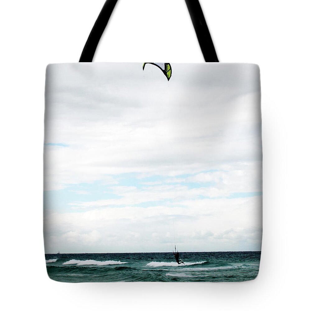  Seascape Tote Bag featuring the photograph Air - Surfer's Paradise #2 by Susan Vineyard
