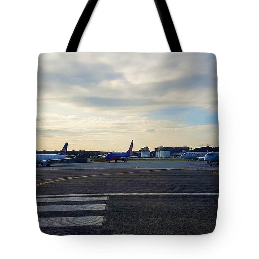 Photography Tote Bag featuring the photograph Airline by Brianna Kelly