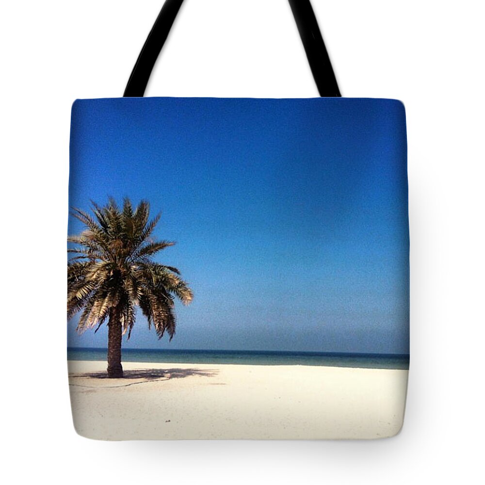 Ajman Tote Bag featuring the photograph Ajman Beach by Samantha Lai