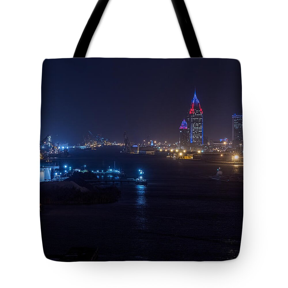 Port Tote Bag featuring the photograph Alabama's Port City by Brad Boland