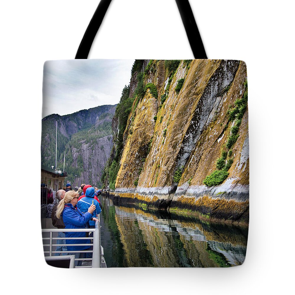 Alaska Tote Bag featuring the photograph Alaskan Fjords by Farol Tomson
