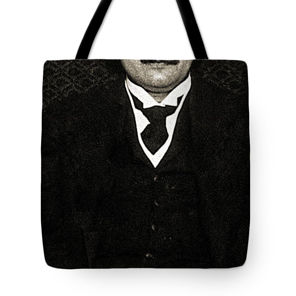 Science Tote Bag featuring the photograph Albert Einstein, German-american by Wellcome Images