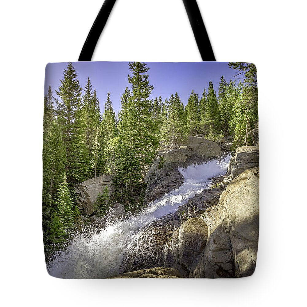 Colorado Tote Bag featuring the photograph Alberta Falls by Mary Angelini