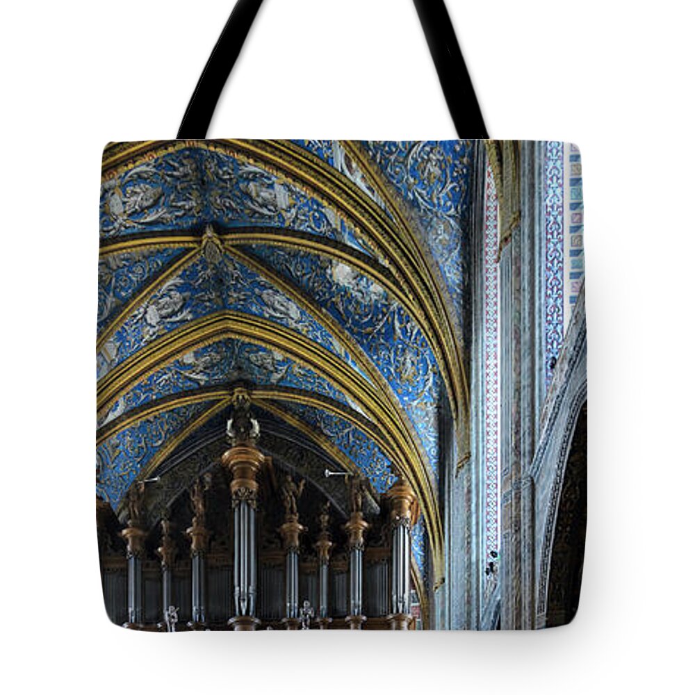 France Tote Bag featuring the photograph Albi Cathedral nave by RicardMN Photography