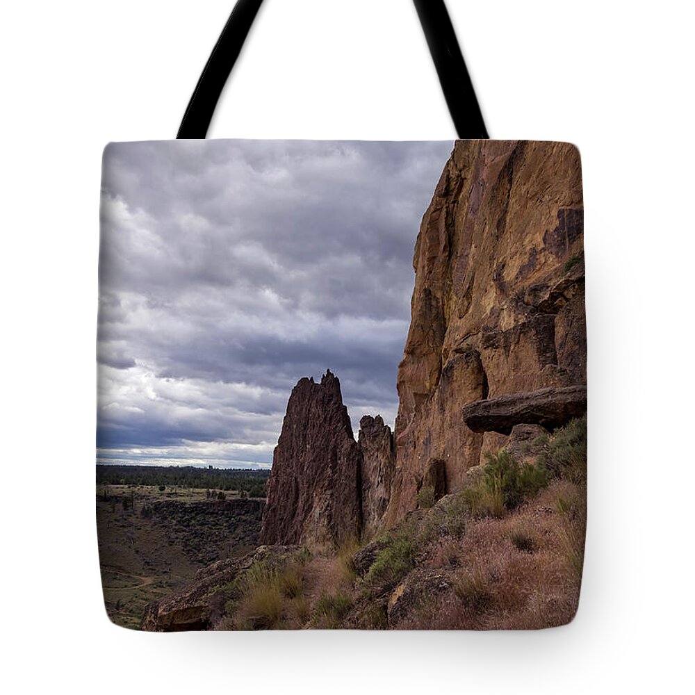 Hills Tote Bag featuring the photograph All Along the Edge by Steven Clark