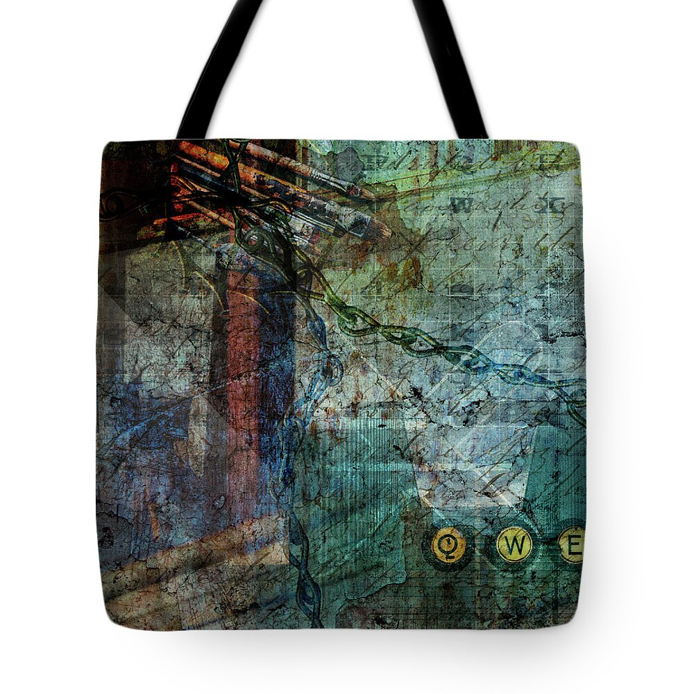 Forgotten Tote Bag featuring the digital art All But Forgotten by Linda Carruth