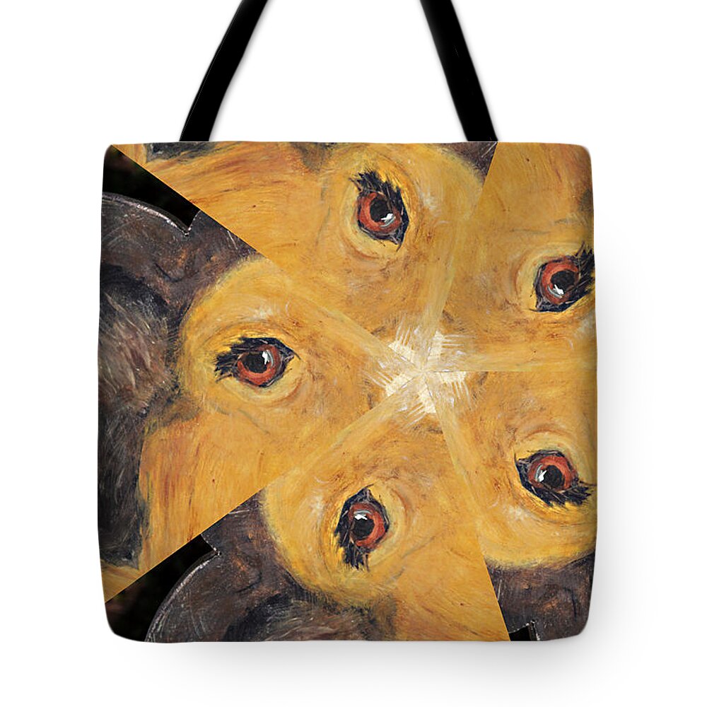 Dog Tote Bag featuring the photograph All Eyes and Ears by Peter J Sucy