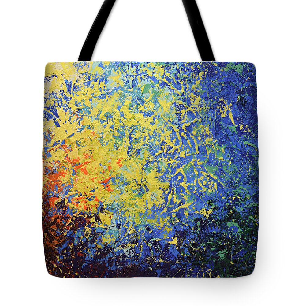 Action Tote Bag featuring the painting All the Time for Sky Tower by Linda Bailey