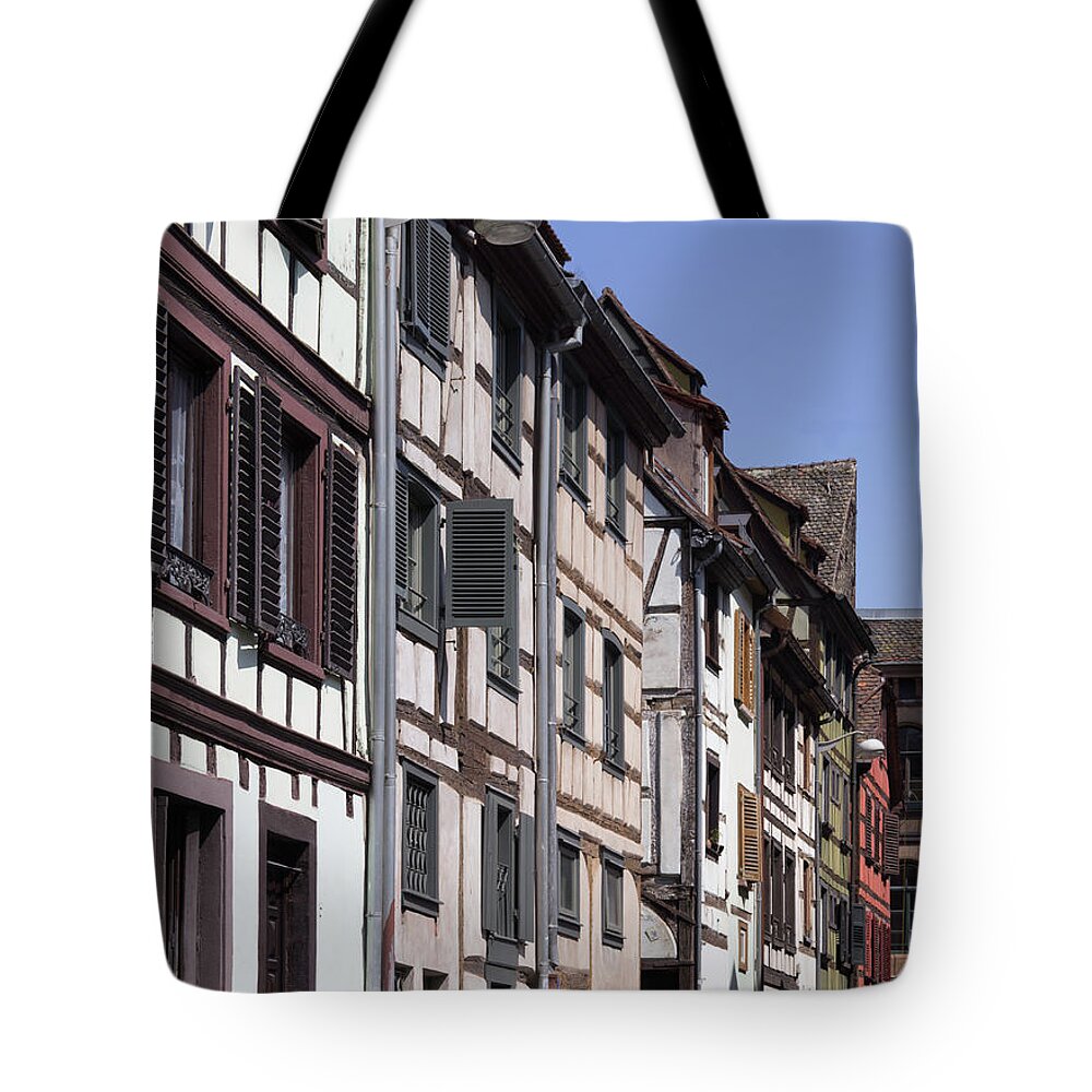 Alsace Tote Bag featuring the photograph Alley in La Petite France by Teresa Mucha