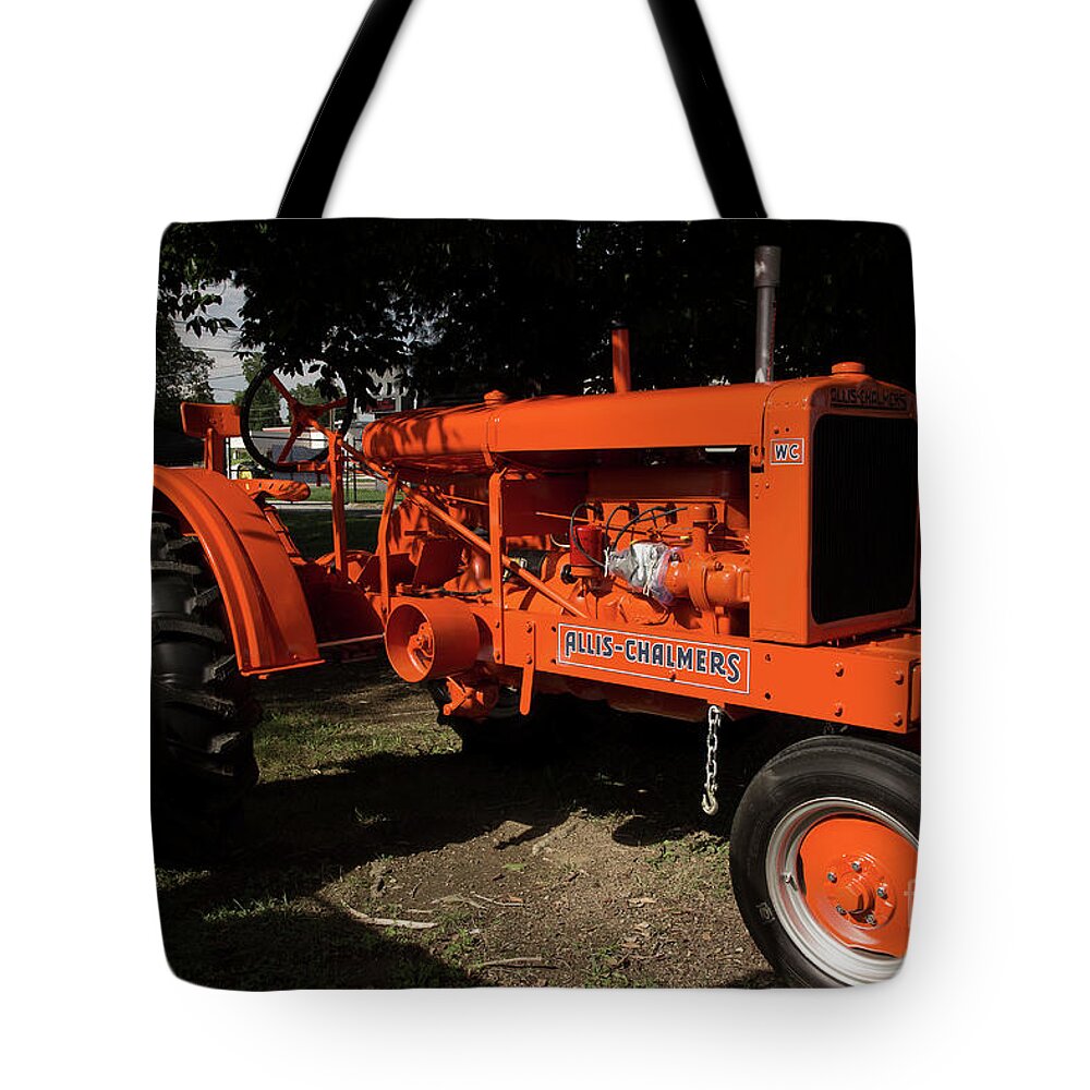 Tractor Tote Bag featuring the photograph Allis-Chalmers WC by Mike Eingle