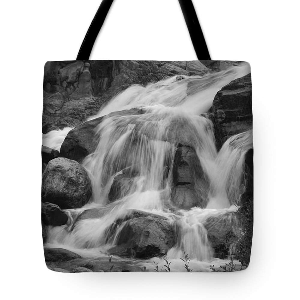 Alluvial Fan Tote Bag featuring the photograph Alluvial Fan 2 bw by Dimitry Papkov