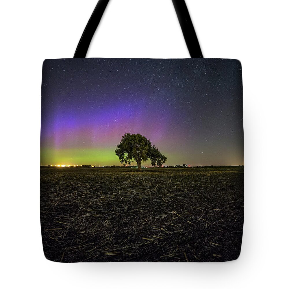 Sky Tote Bag featuring the photograph Alone by Aaron J Groen