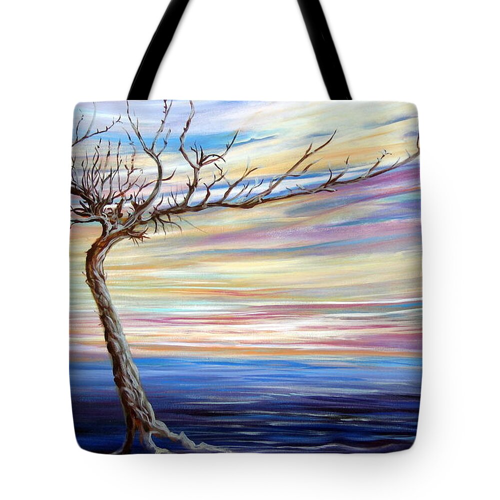 Alone Tote Bag featuring the painting Alone by Jan VonBokel