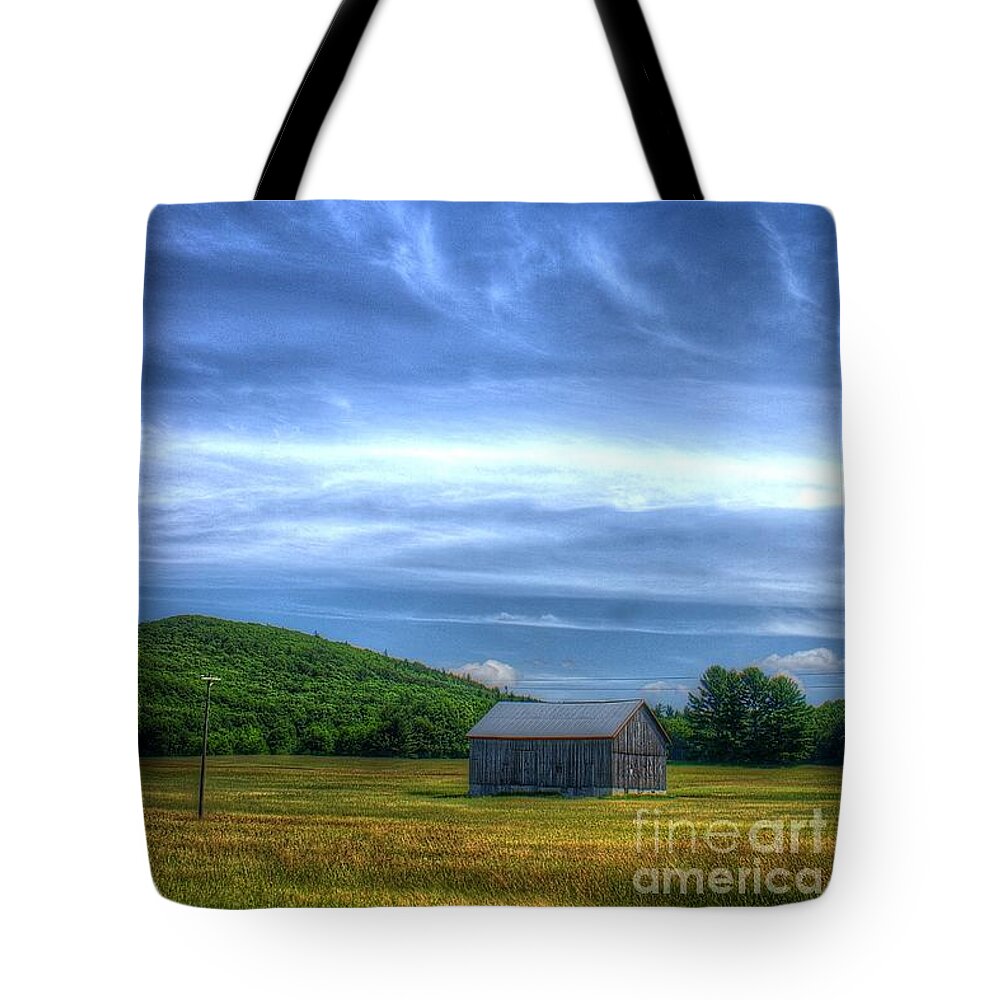 Barn Tote Bag featuring the photograph Alone by Randy Pollard