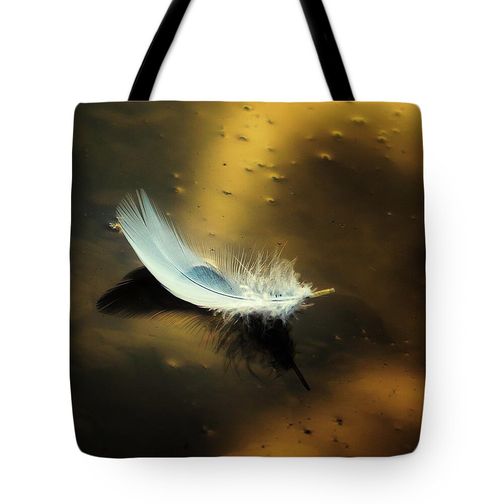 Still Life Tote Bag featuring the photograph Along Golden Shores by Ron McGinnis