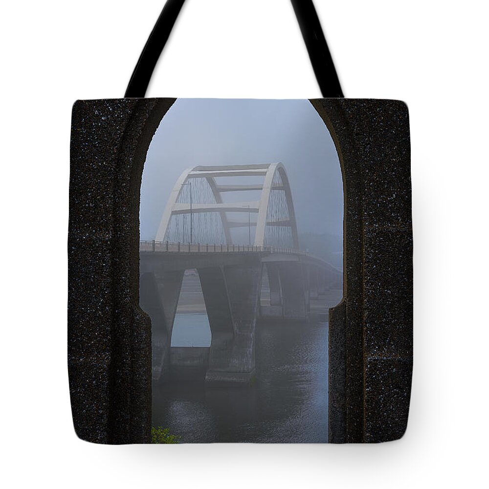 Oregon Tote Bag featuring the photograph Alsea Bay Bridge by Darren White