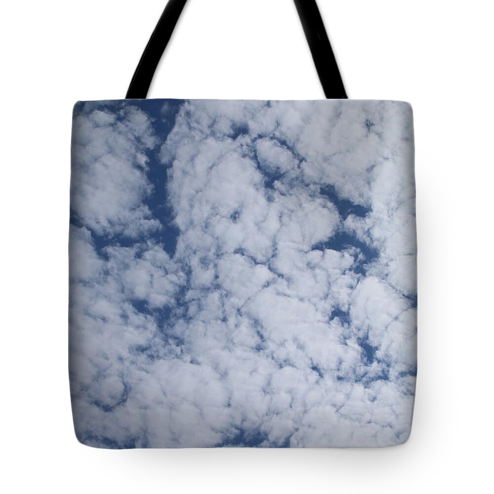 Clouds Tote Bag featuring the photograph Altocumulus Abstract 1 by William Selander