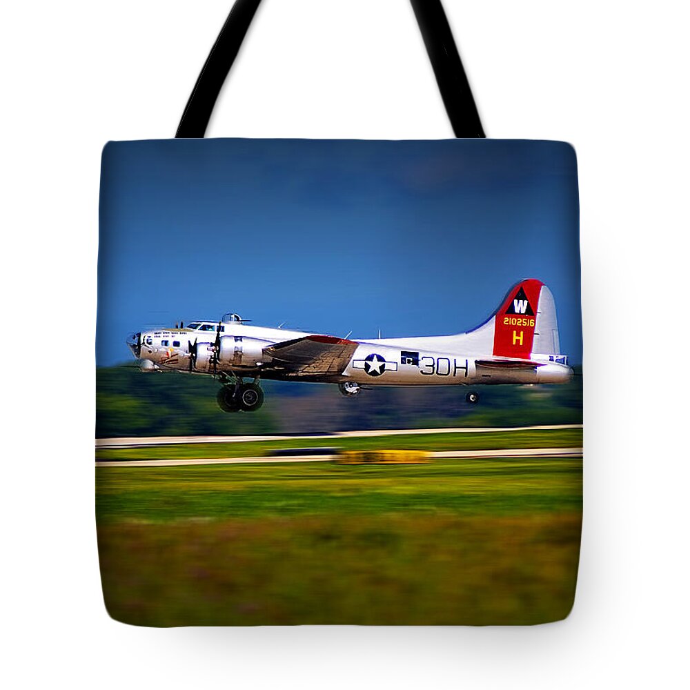 Airborne Tote Bag featuring the photograph Aluminum Overcast by Rod Melotte