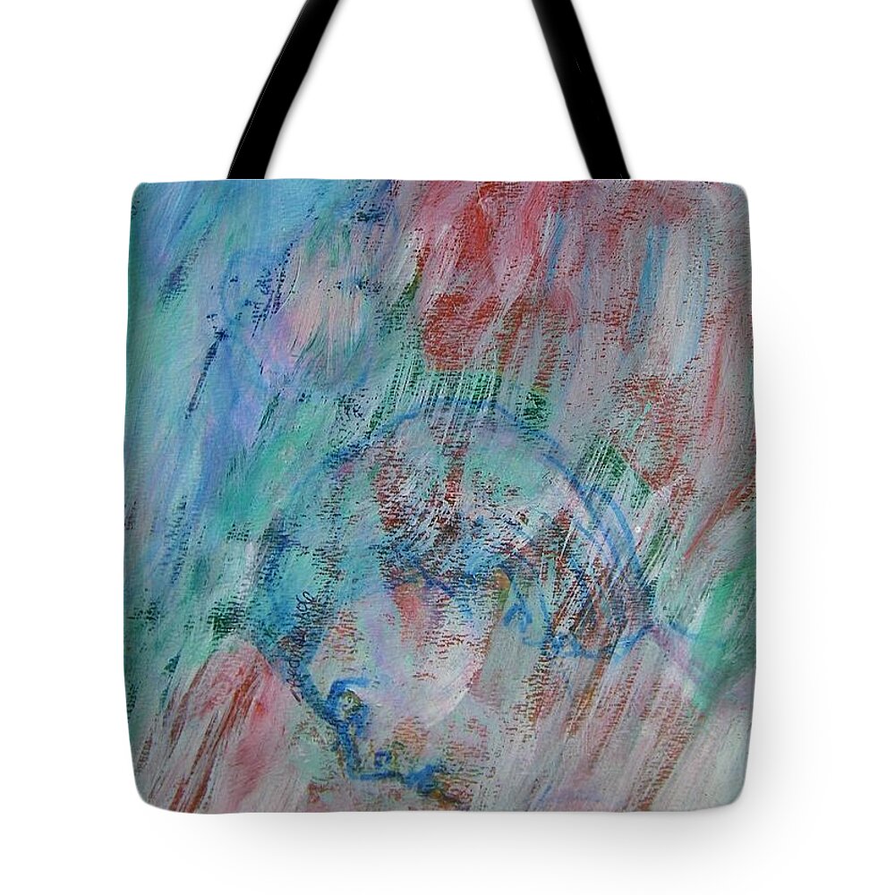 Abstract Tote Bag featuring the painting Alzheimers by Judith Redman
