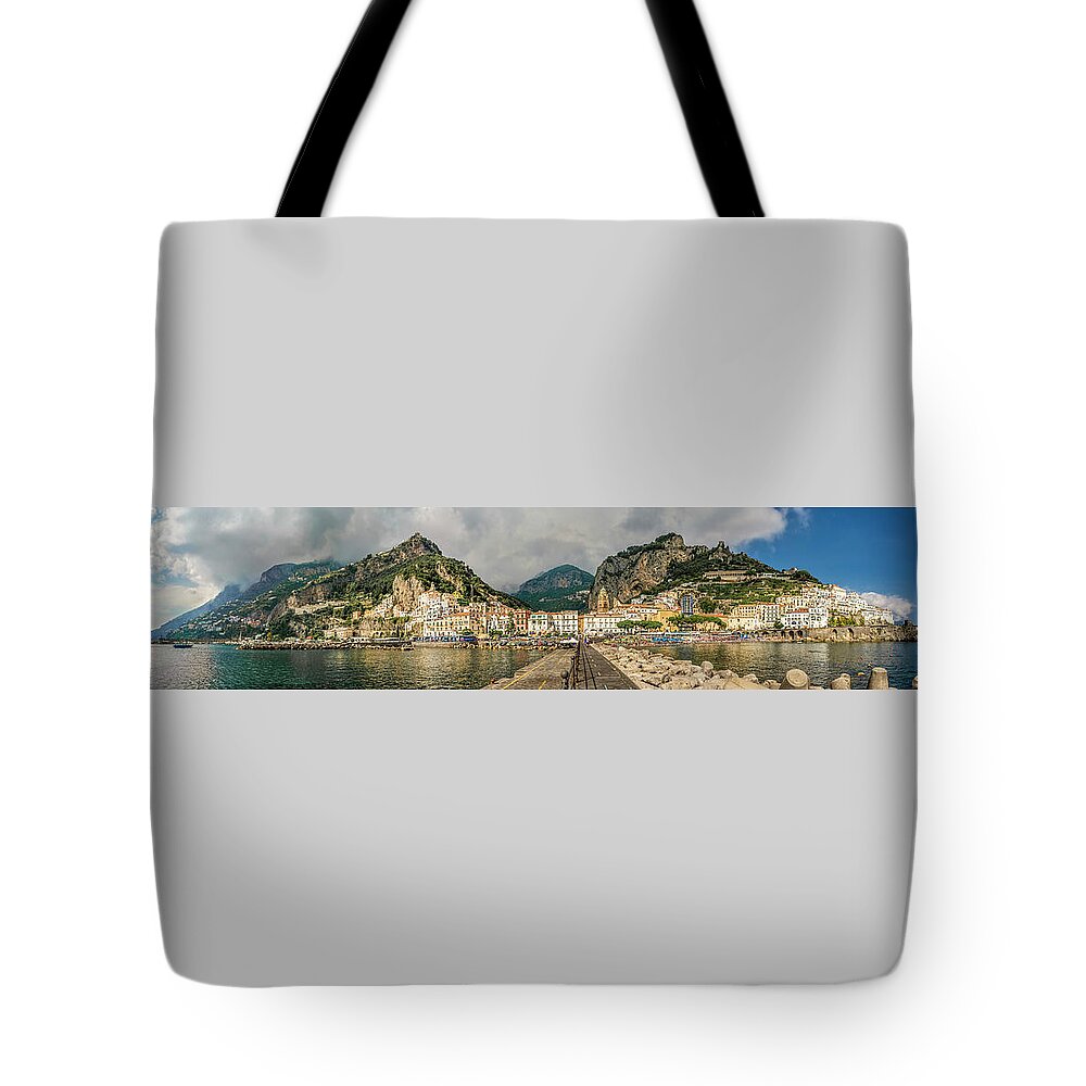 Amalfi Tote Bag featuring the photograph Amalfi by Steven Sparks