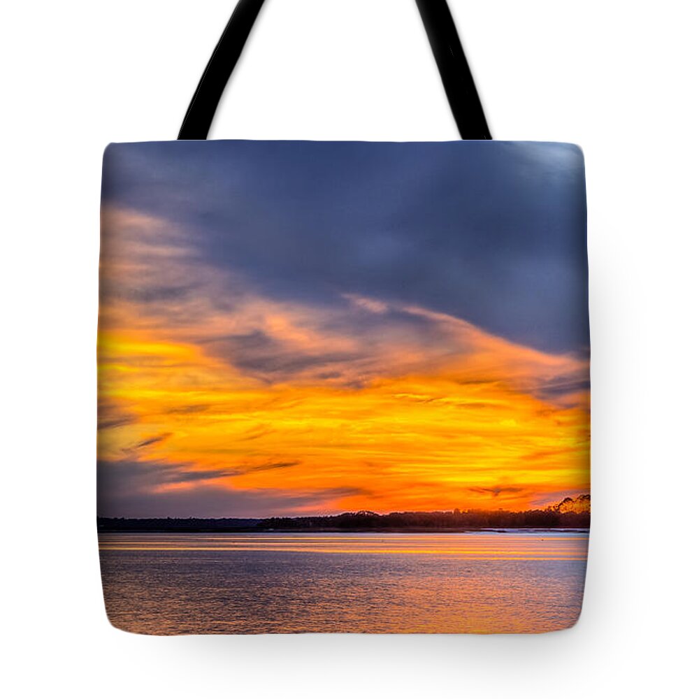 Amelia Tote Bag featuring the photograph Amelia River Sunset 12 by Traveler's Pics