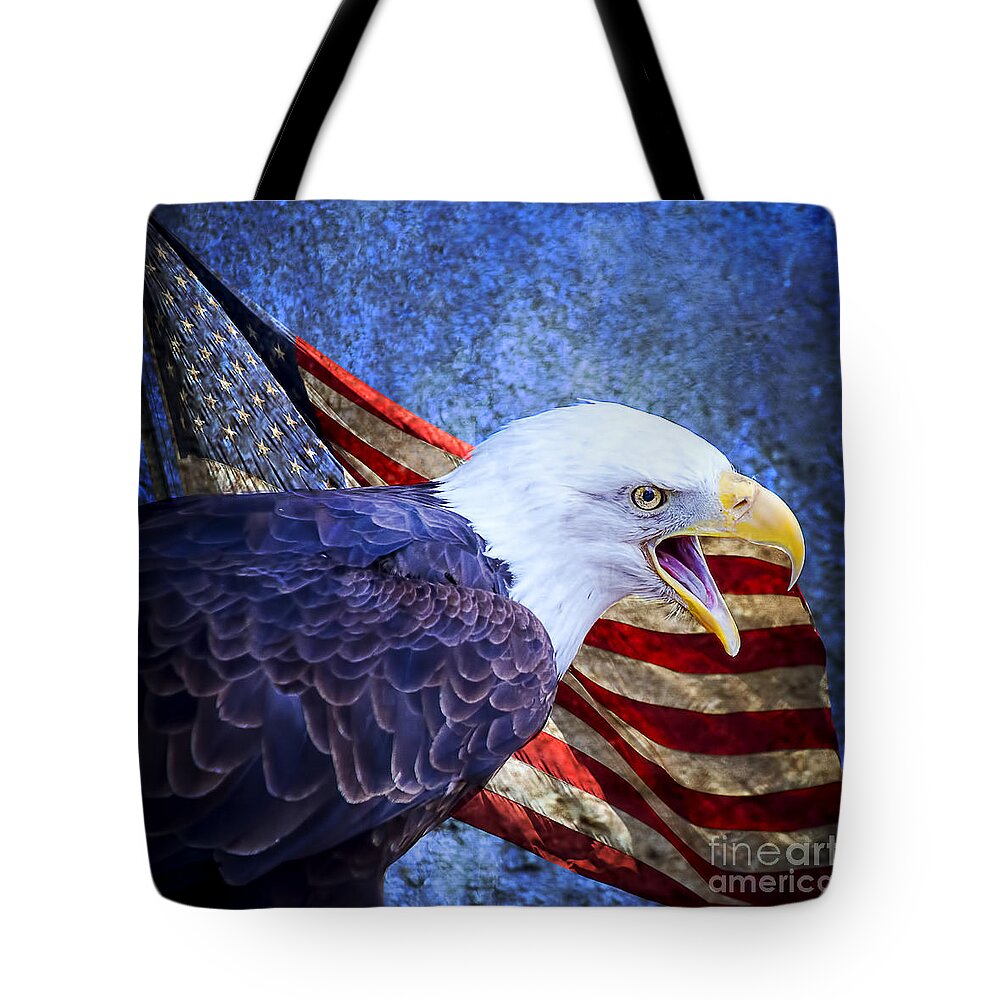 Soldier Tote Bag featuring the photograph American Freedom by Nicole Markmann Nelson