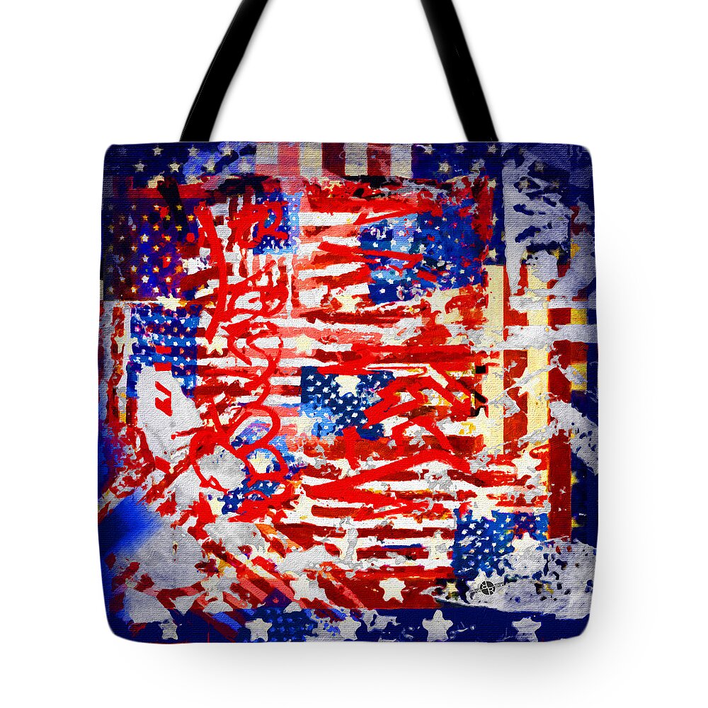 American Graffiti Tote Bag featuring the painting American Graffiti Presidential Election 1 by Tony Rubino