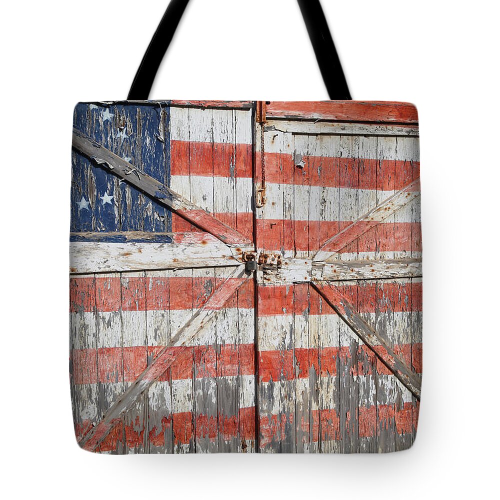 Flag American Barn Tote Bag featuring the photograph American Pride by Robert Och