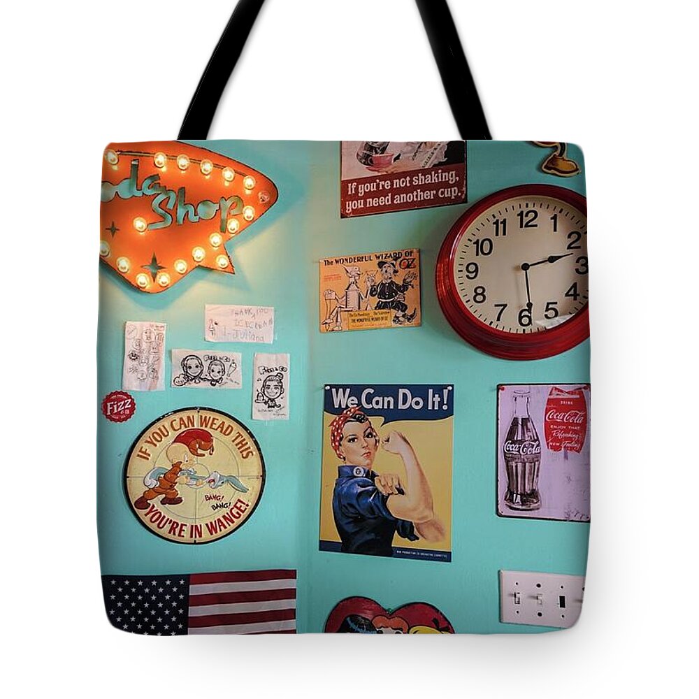 Usa Tote Bag featuring the photograph American Retro by Street Fashion News