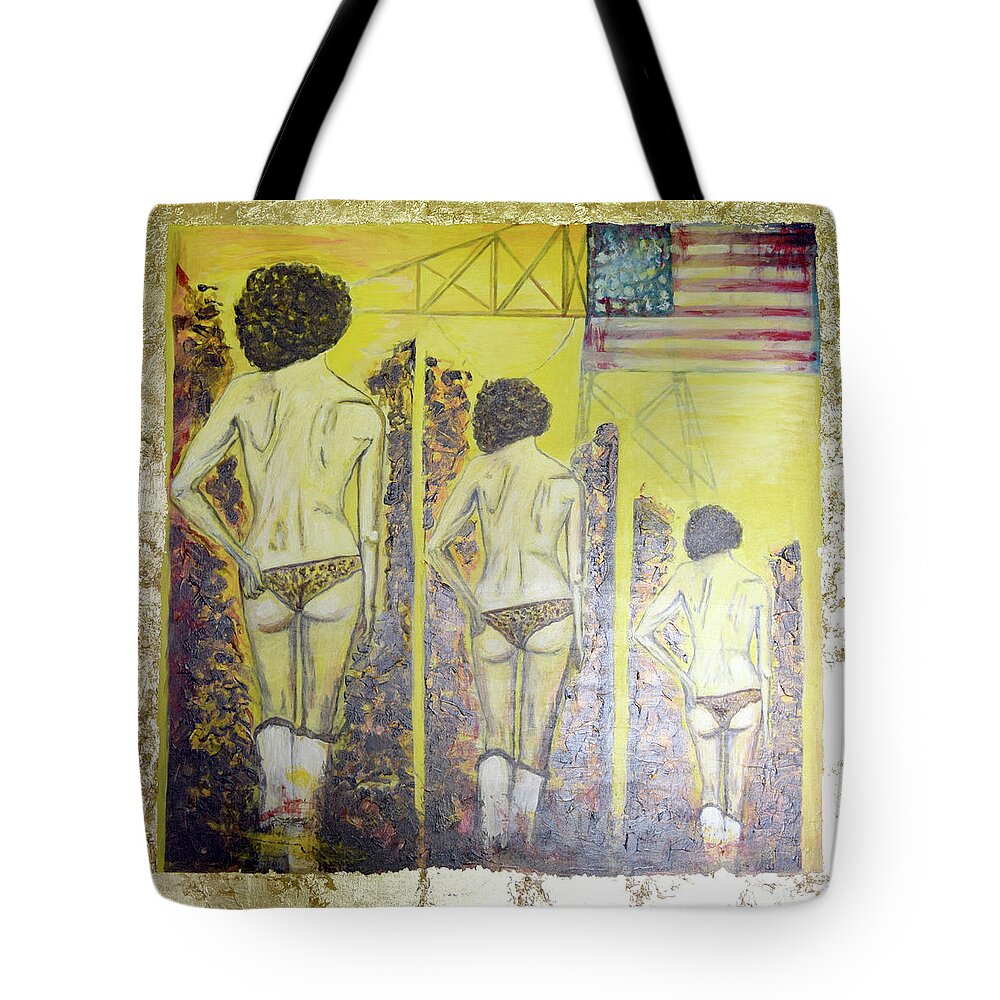 Woman Tote Bag featuring the painting American Sweetheart by Toni Willey