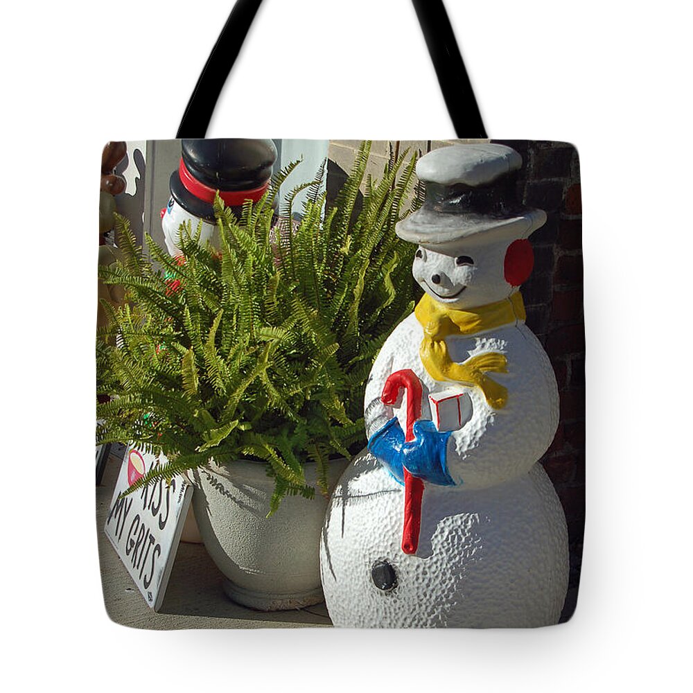 Snow Tote Bag featuring the photograph Americana Series I by Suzanne Gaff