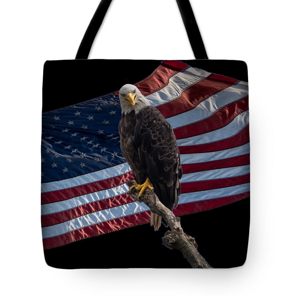 Eagle Tote Bag featuring the photograph America's Eagle by Holden The Moment