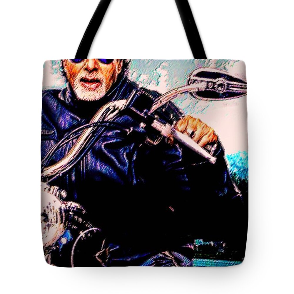 Amitabh Bachchan Tote Bag featuring the painting Amitabh Bachchan - Living Legend by Piety Dsilva