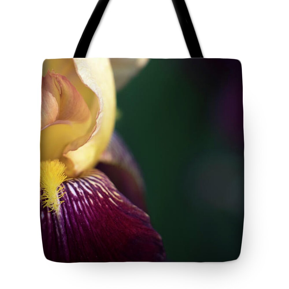 Iris Tote Bag featuring the photograph Among the Irises by Holly Ross