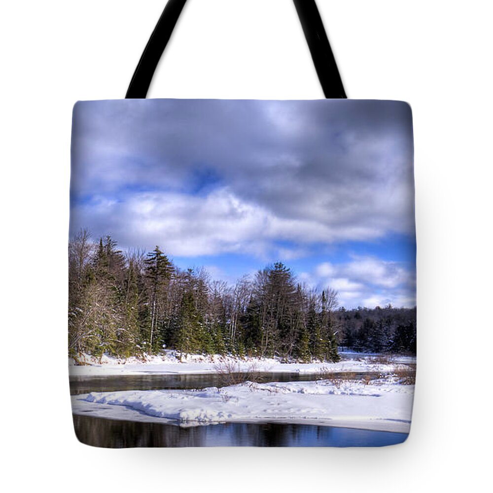 Landscapes Tote Bag featuring the photograph An Adirondack Snowscape by David Patterson