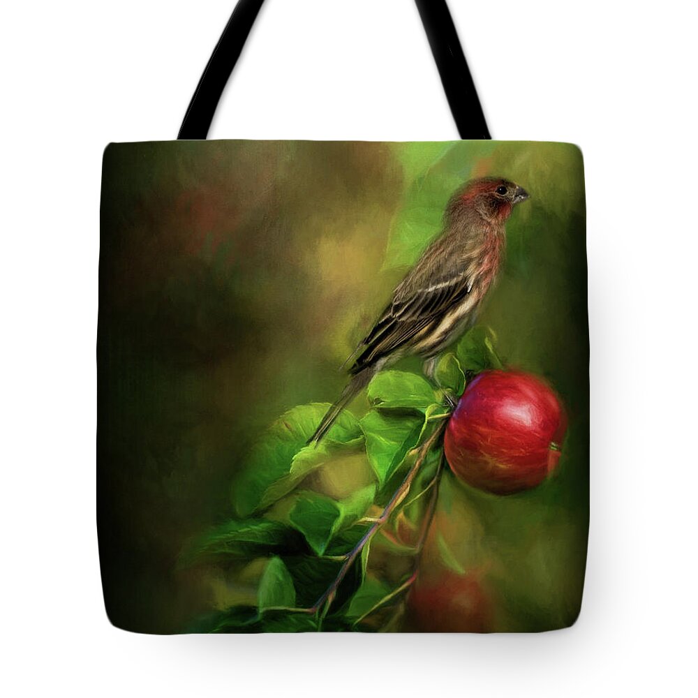 Animal Tote Bag featuring the photograph An Apple A Day by Lana Trussell