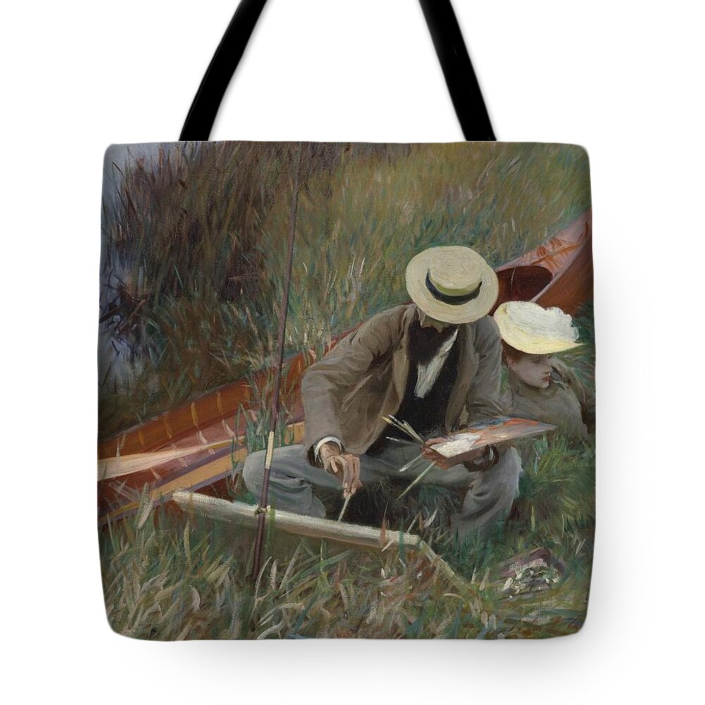 John Singer Sargent (american Tote Bag featuring the painting An Out of Doors Study by John Singer