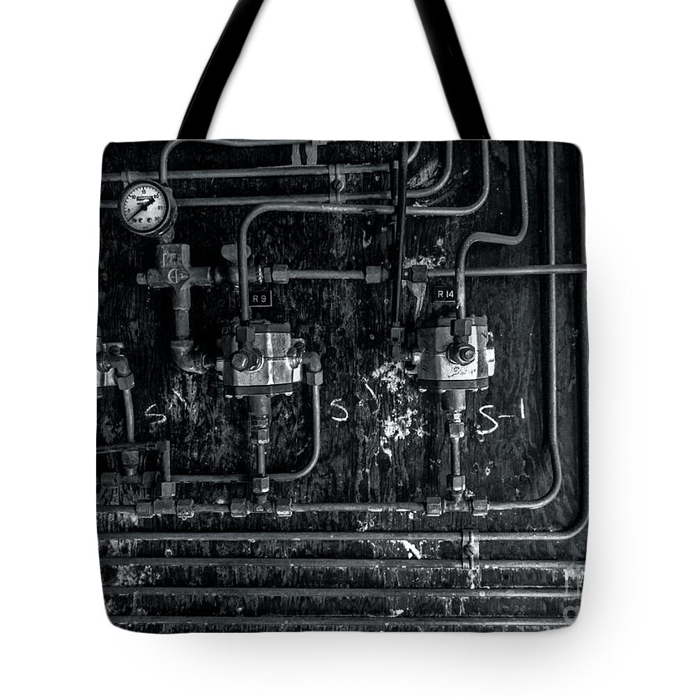Industrial Tote Bag featuring the photograph Analog Motherboard 2 by James Aiken