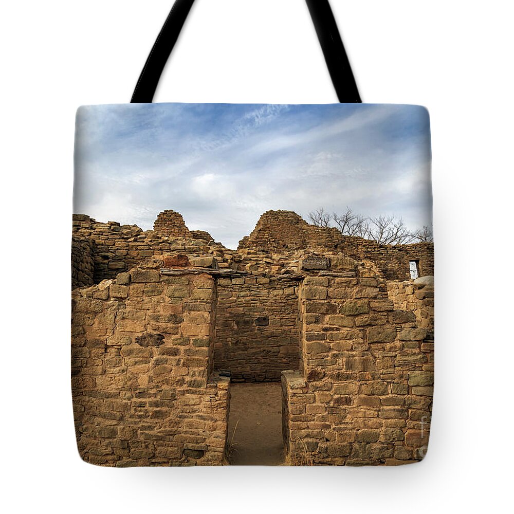Aztec Tote Bag featuring the photograph Ancient Passageway by Jaime Miller