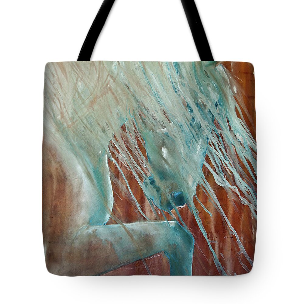 Horse Art Tote Bag featuring the painting Andalusian Stallion by Jani Freimann