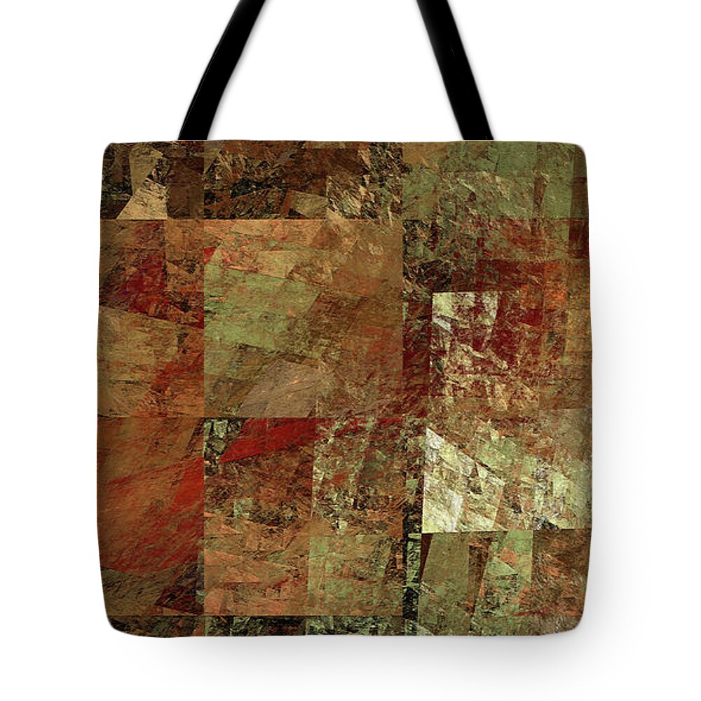 Panorama Tote Bag featuring the digital art Andee Design Abstract 28 2017 by Andee Design