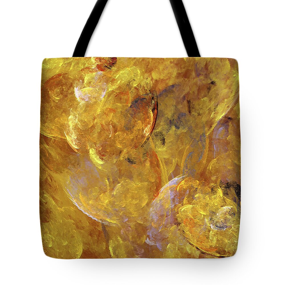 Abstract Tote Bag featuring the digital art Andee Design Abstract 51 2017 by Andee Design