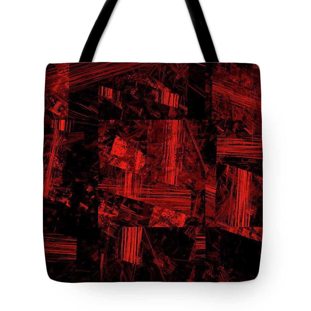 Abstract Tote Bag featuring the digital art Andee Design Abstract 80 2017 by Andee Design